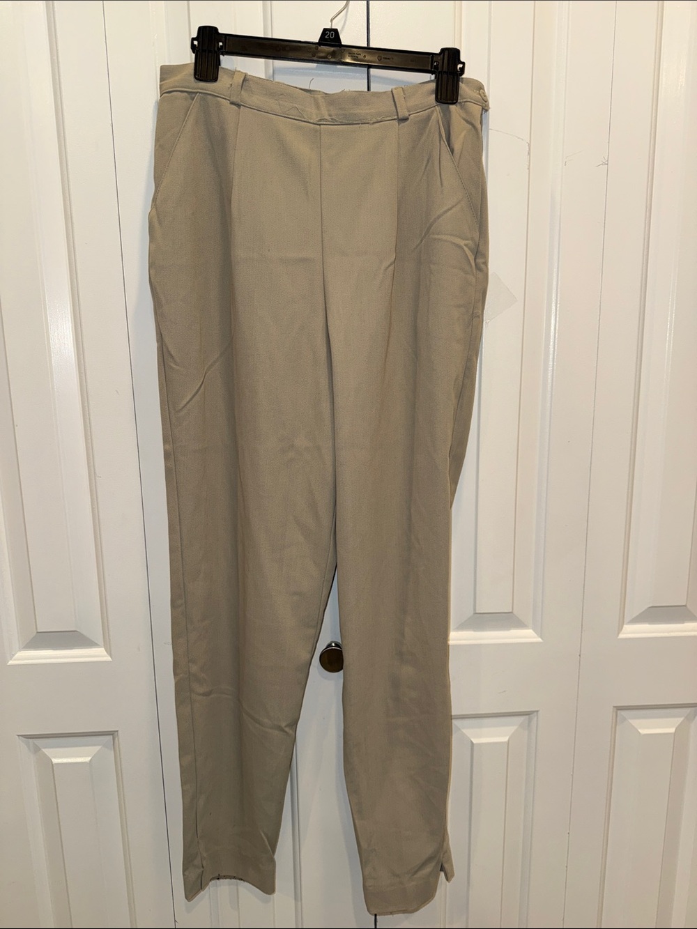 Jaclyn Smith Straight-Leg Dress Pants in Tan